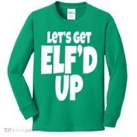 Let's Get Elf'd Up Kids Long Sleeve Shirt thumb 0