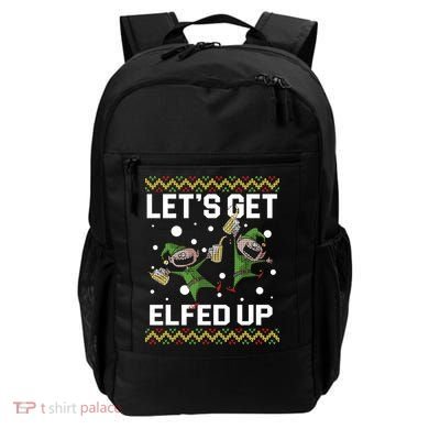 Let's Get Elfed Up Ugly Christmas Backpack