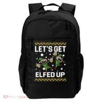 Let's Get Elfed Up Ugly Christmas Backpack thumb 0