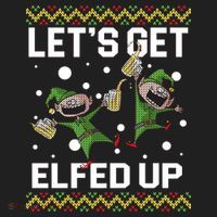 Let's Get Elfed Up Ugly Christmas Tumbler thumb 3