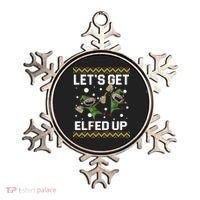 Let's Get Elfed Up Ugly Christmas Ornament thumb 0
