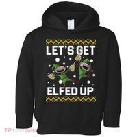 Let's Get Elfed Up Ugly Christmas Toddler Hoodie thumb 0