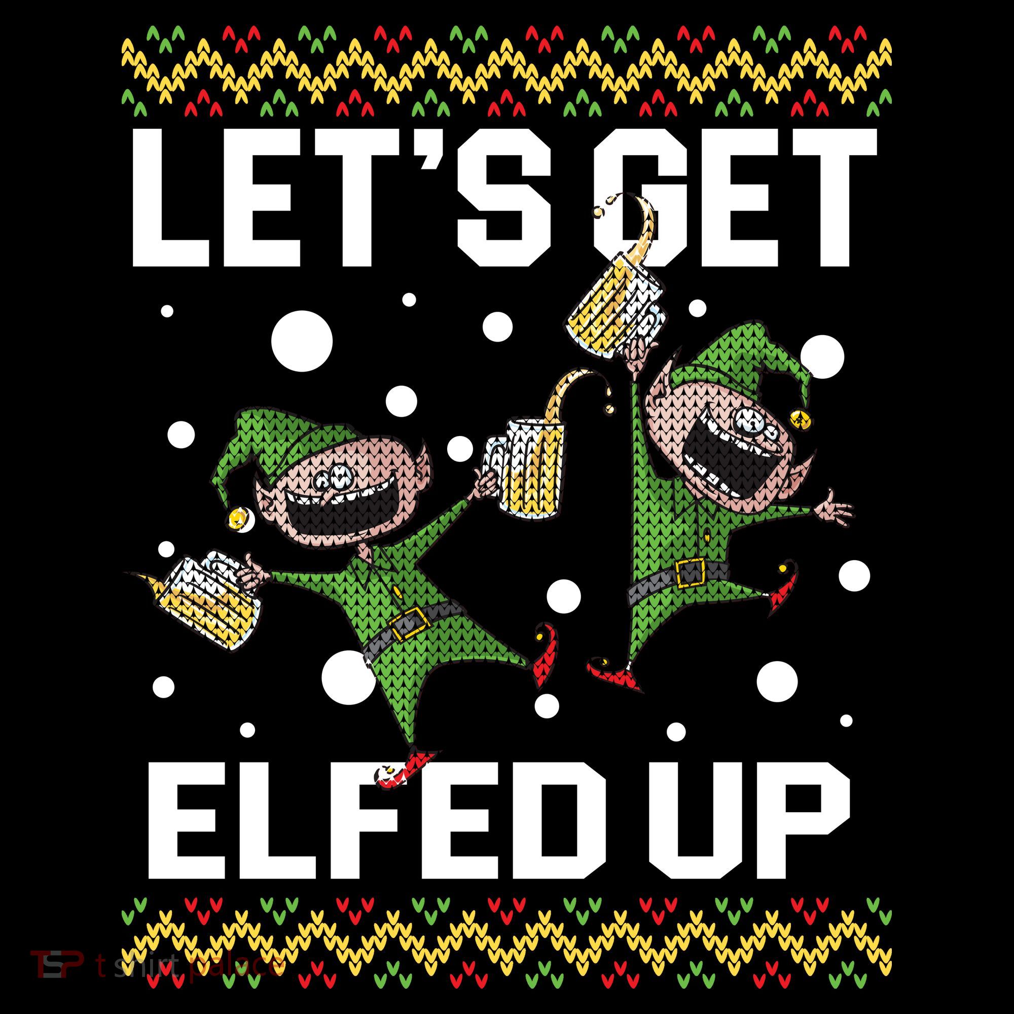 Let's Get Elfed Up Ugly Christmas Toddler Hoodie