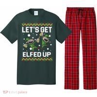 Let's Get Elfed Up Ugly Christmas Pajama Set thumb 0