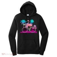 Let's Get Flocked Up Flamingo Riding A Bike Women's Hoodie thumb 0