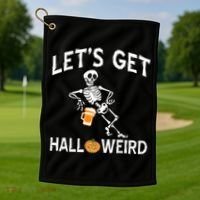 Let's Get Halloweird Golf Towel thumb 1