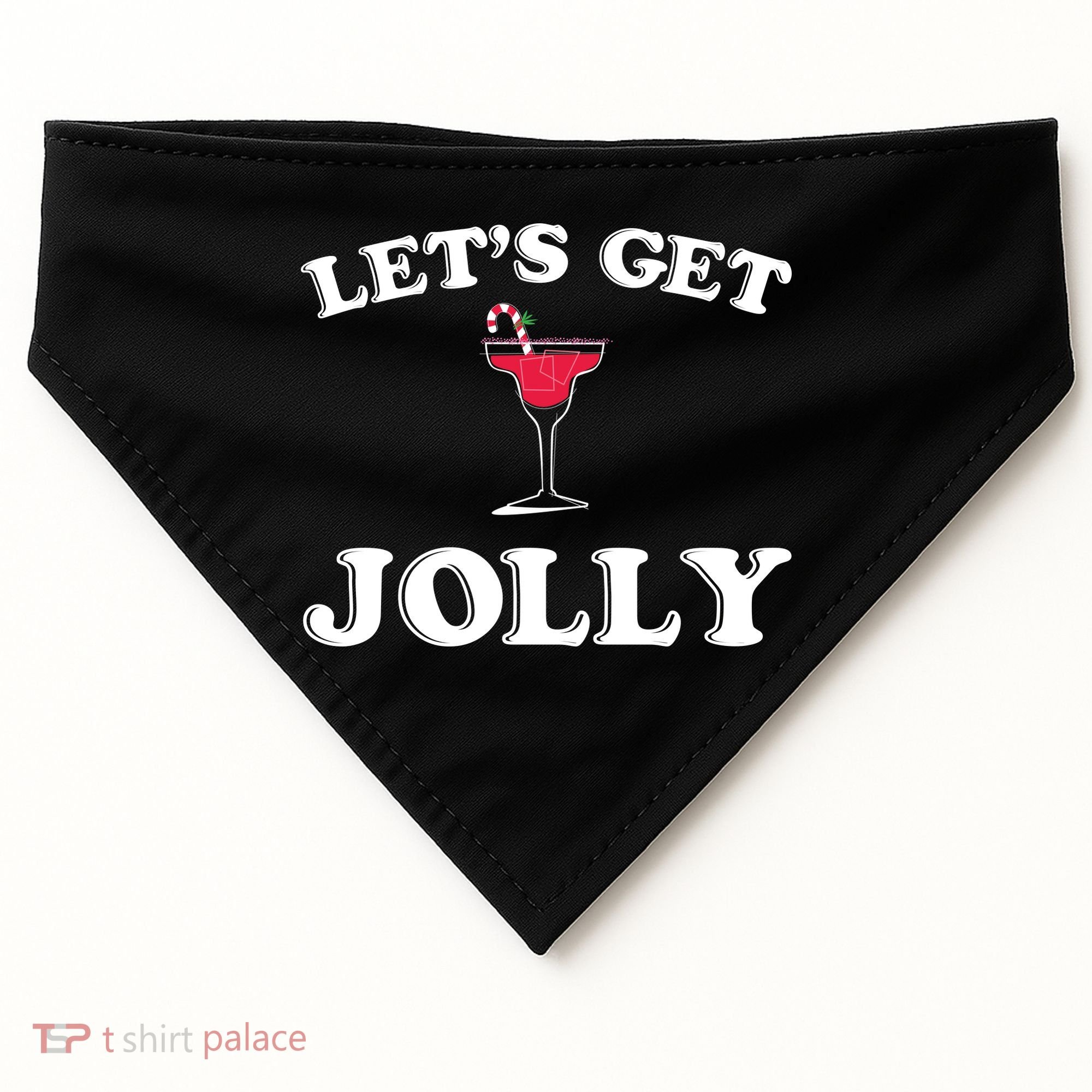Let's Get Jolly USA-Made Doggie Bandana