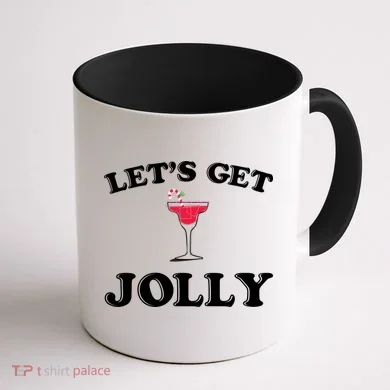Let's Get Jolly Coffee Mug back