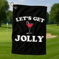 Let's Get Jolly Golf Towel thumb 1