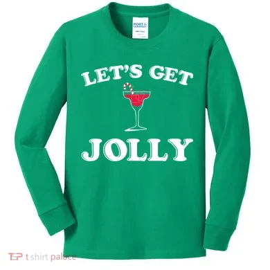 Let's Get Jolly Kids Long Sleeve Shirt