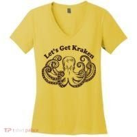 Let's Get Kraken  Women's V-Neck T-Shirt thumb 0