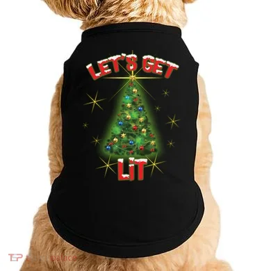 Let's Get Lit Christmas Tree Doggie Tank