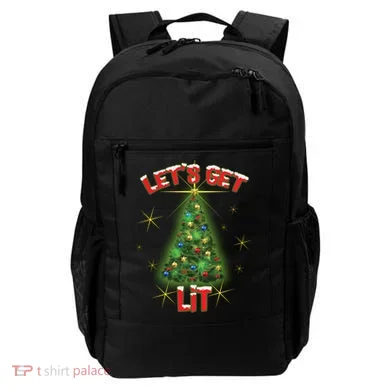 Let's Get Lit Christmas Tree Backpack