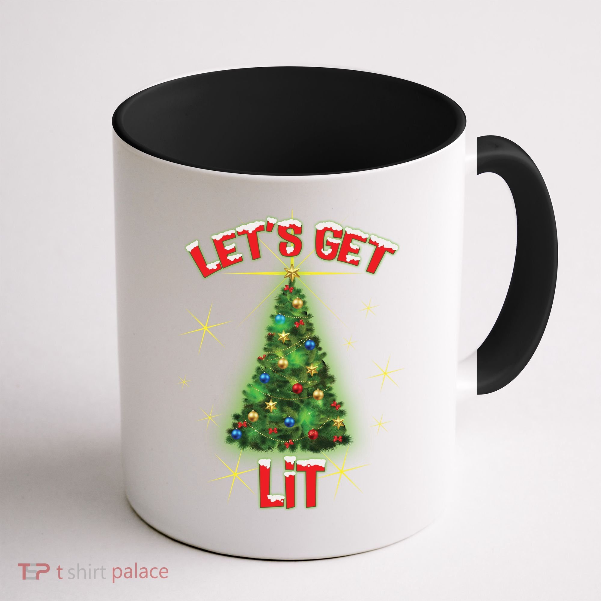 Let's Get Lit Christmas Tree Coffee Mug