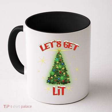 Let's Get Lit Christmas Tree Coffee Mug