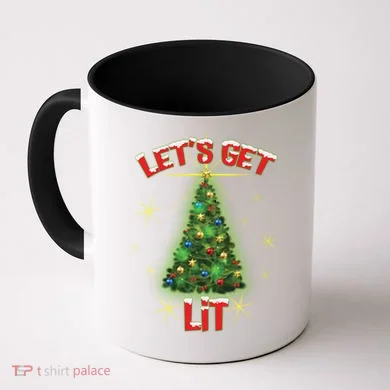 Let's Get Lit Christmas Tree Coffee Mug