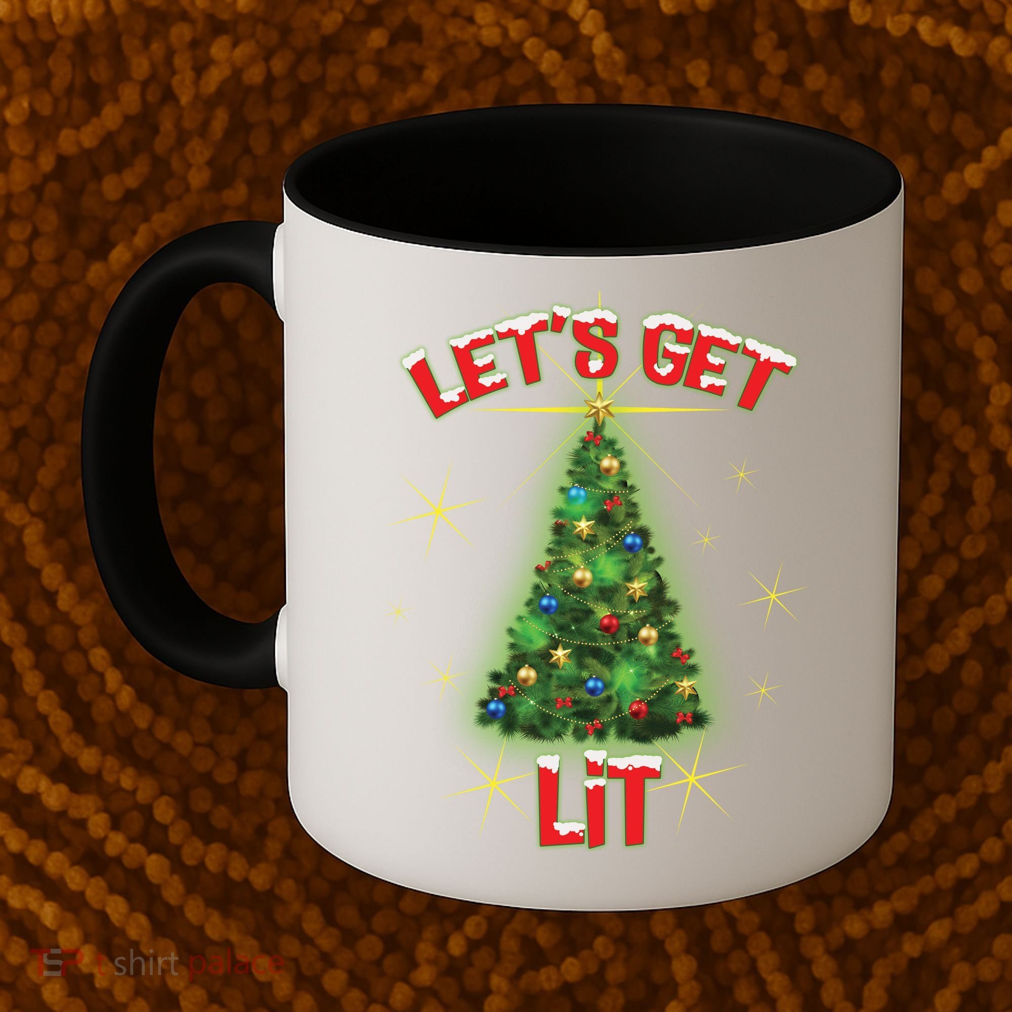 Let's Get Lit Christmas Tree Coffee Mug