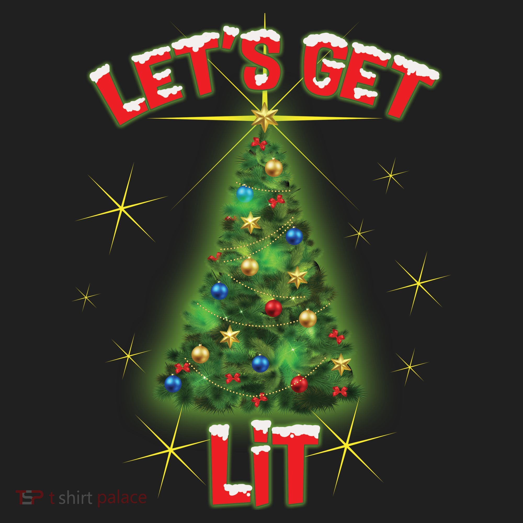 Let's Get Lit Christmas Tree Beanie