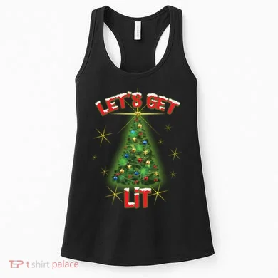 Let's Get Lit Christmas Tree Women's Tank Top