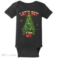 Let's Get Lit Christmas Tree Baby Bodysuit thumb 0