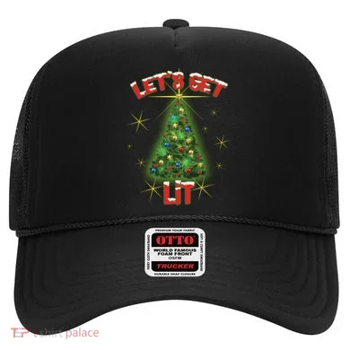 Let's Get Lit Christmas Tree Hat