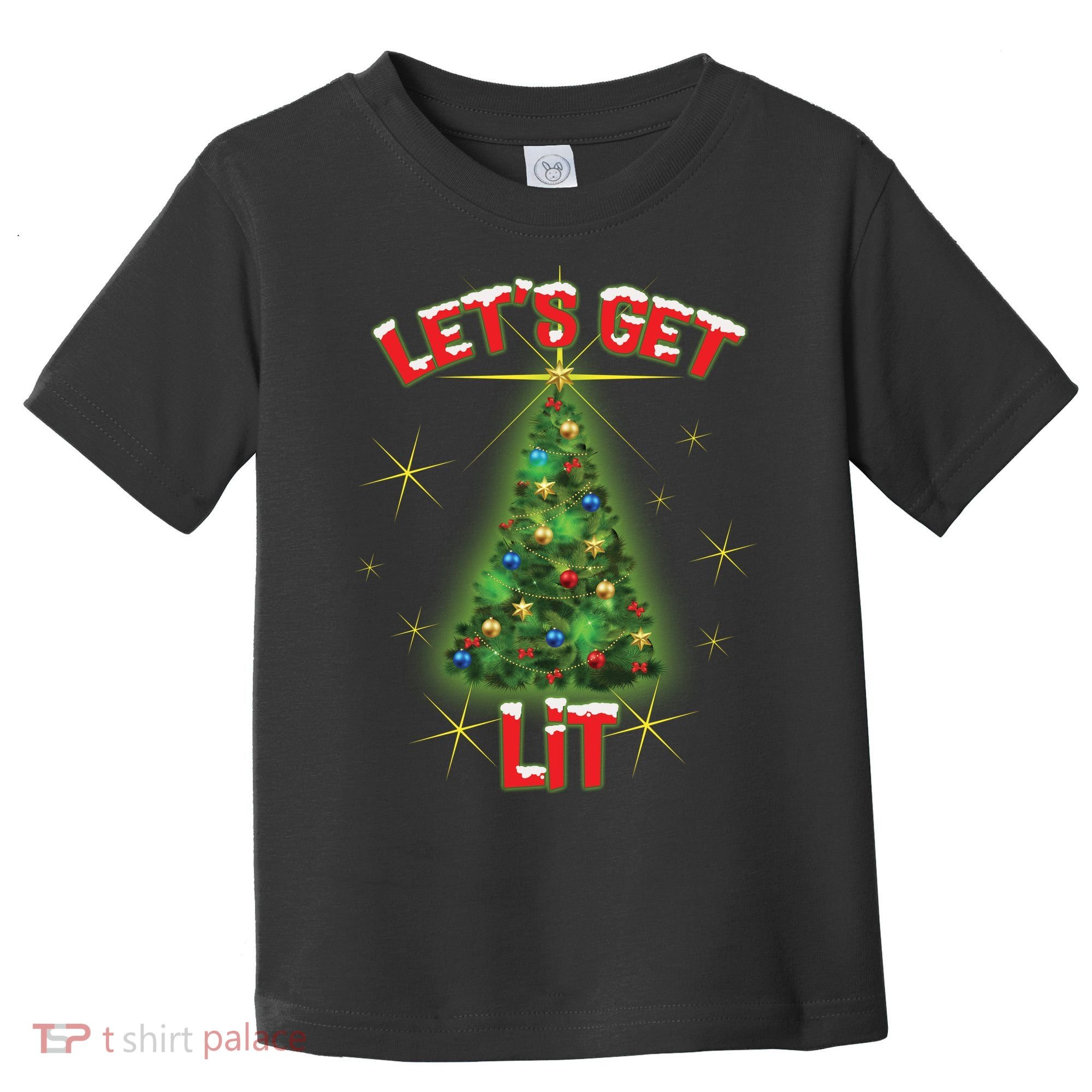 Let's Get Lit Christmas Tree Toddler T-Shirt