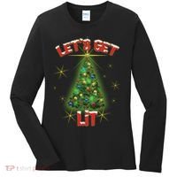 Let's Get Lit Christmas Tree Women's Long Sleeve Shirt thumb 0
