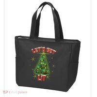 Let's Get Lit Christmas Tree Tote Bag thumb 3