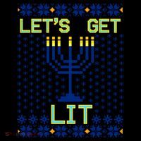Let's Get Lit Funny Hanukkah Ugly Coffee Mug thumb 5