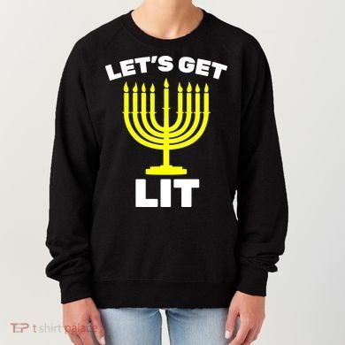 Let's Get Lit Hanukkah Women's Sweatshirt