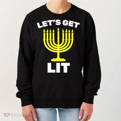 Let's Get Lit Hanukkah Women's Sweatshirt