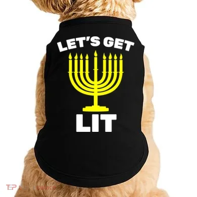 Let's Get Lit Hanukkah Doggie Tank