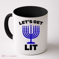 Let's Get Lit Hanukkah Coffee Mug thumb 0