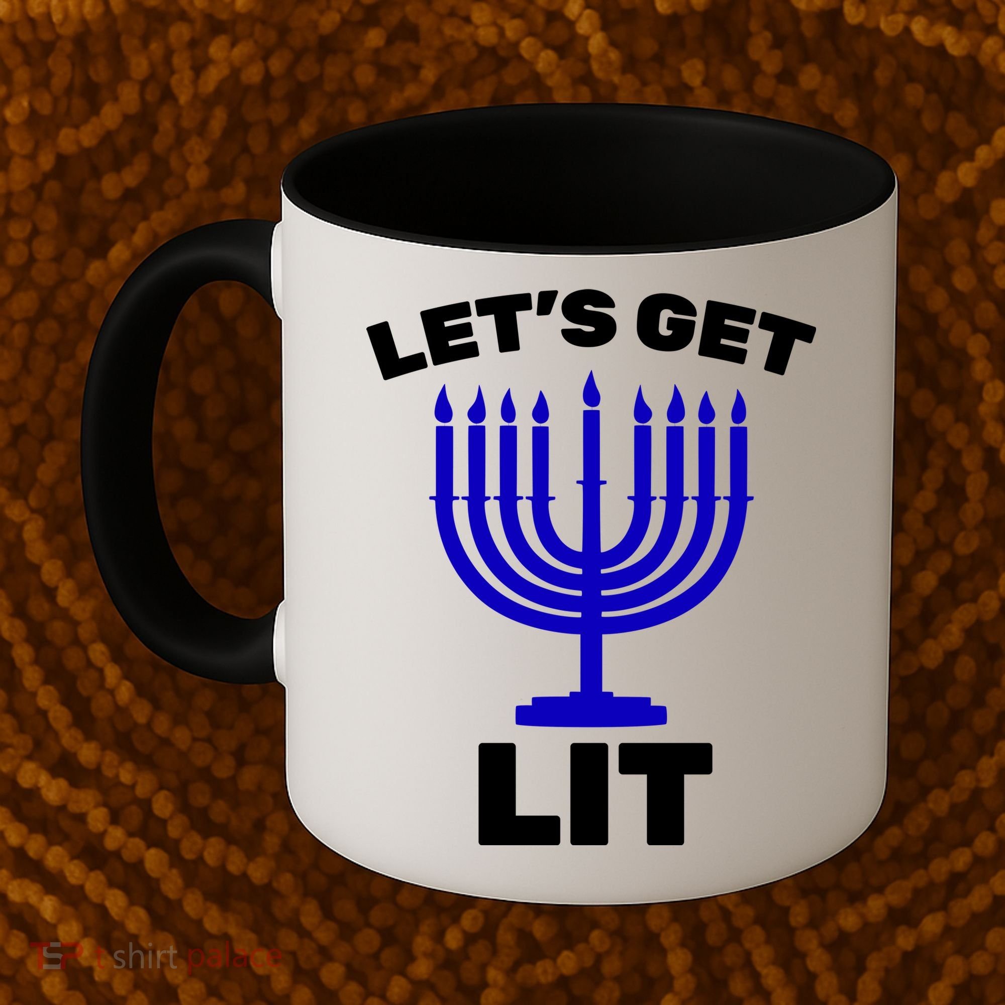 Let's Get Lit Hanukkah Coffee Mug