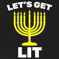 Let's Get Lit Hanukkah Beanie thumb 2