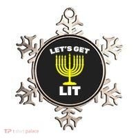 Let's Get Lit Hanukkah Ornament thumb 0