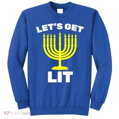 Let's Get Lit Hanukkah Sweatshirt