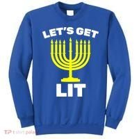 Let's Get Lit Hanukkah Sweatshirt thumb 0