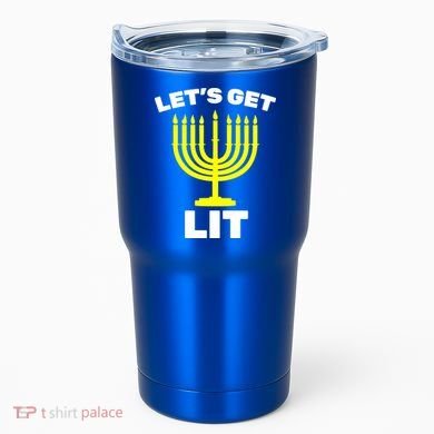 Let's Get Lit Hanukkah Tumbler