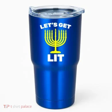 Let's Get Lit Hanukkah Tumbler