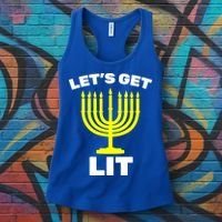 Let's Get Lit Hanukkah Women's Tank Top thumb 3