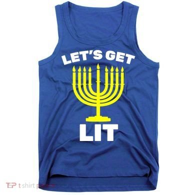 Let's Get Lit Hanukkah Tank Top