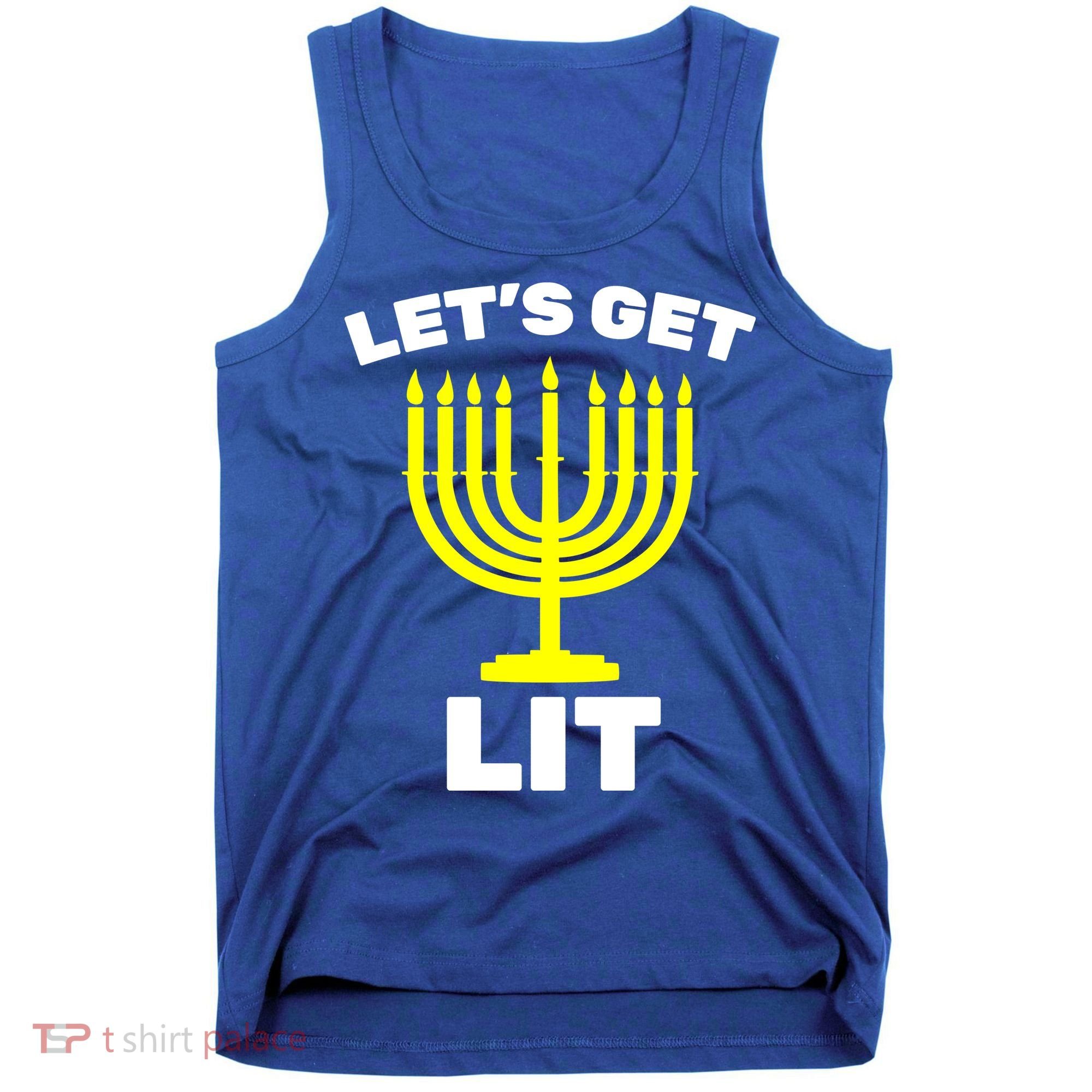 Let's Get Lit Hanukkah Tank Top