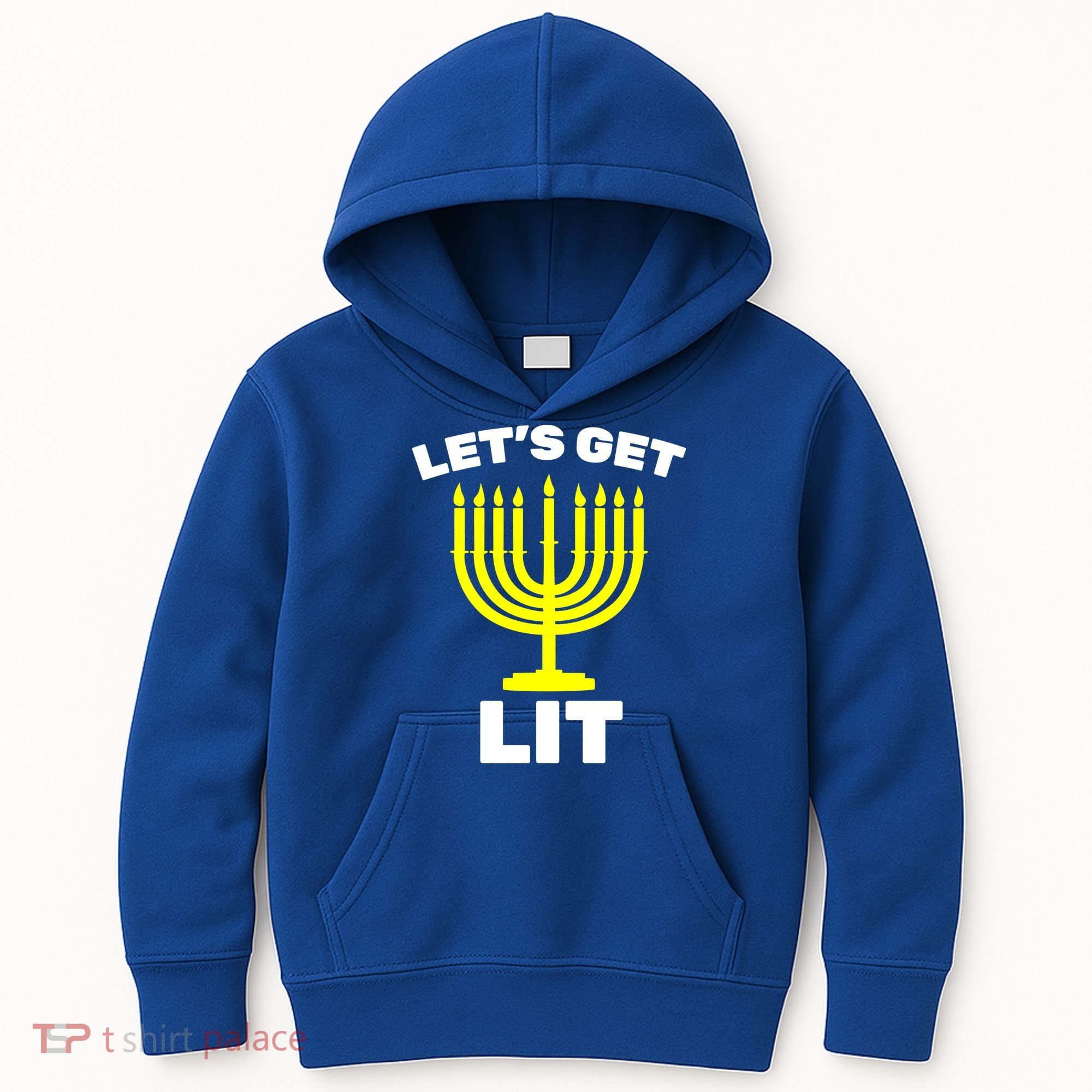 Let's Get Lit Hanukkah Kids Hoodie