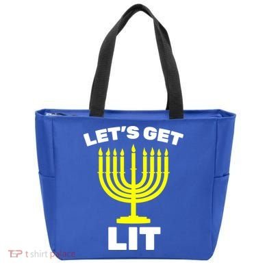 Let's Get Lit Hanukkah Tote Bag