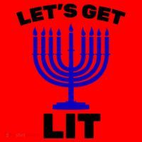Let's Get Lit Hanukkah Santa Hat thumb 1