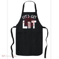 Let's Get Lit Memorial Day 4th of July Fireworks Apron thumb 0