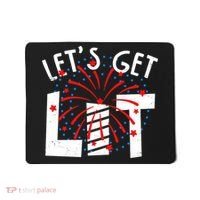 Let's Get Lit Memorial Day 4th of July Fireworks Mousepad thumb 0
