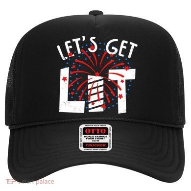 Let's Get Lit Memorial Day 4th of July Fireworks Hat