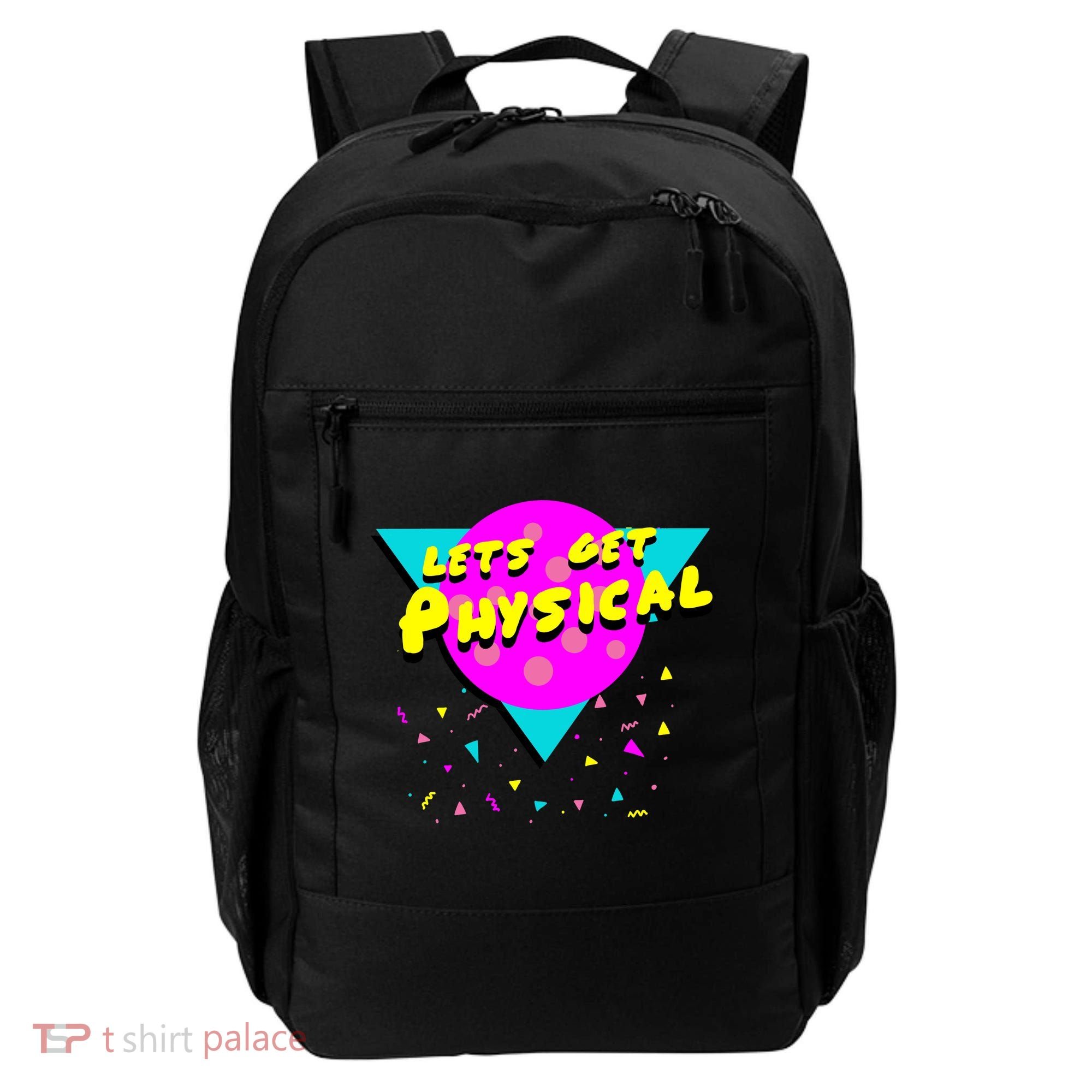 Lets Get Physical Retro 80s  Backpack